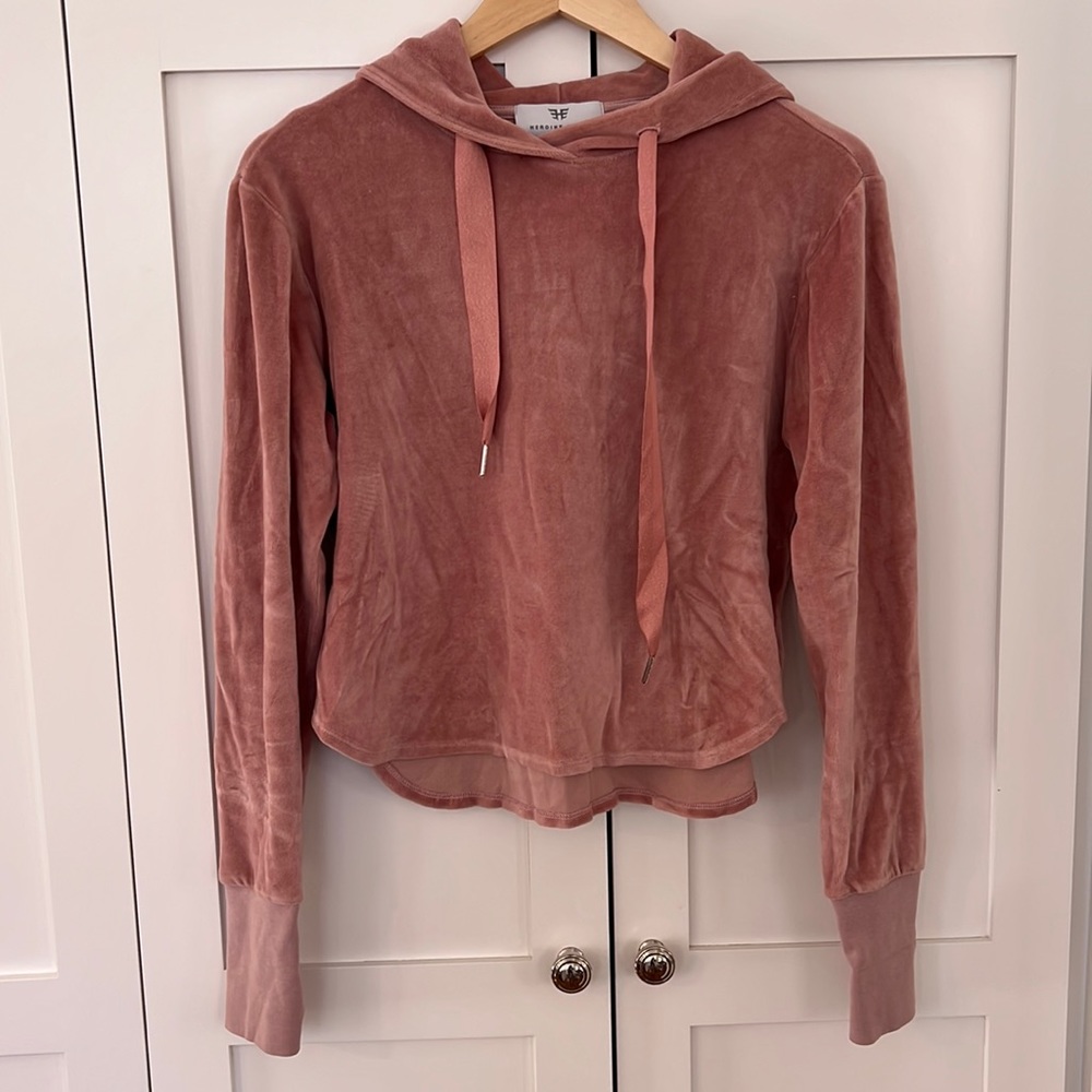 Heroine Sport velvet hoodie